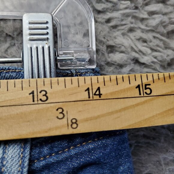 Free People Shorts Womens XS Blue We The Free Denim Frayed Hem Belted Jorts - Picture 8 of 12